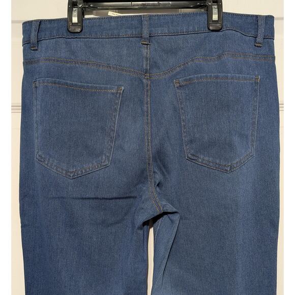 Halara Bootcut Jeans Womens Large Petite Blue Flex Denim Stretch Pockets Casual - Picture 10 of 11